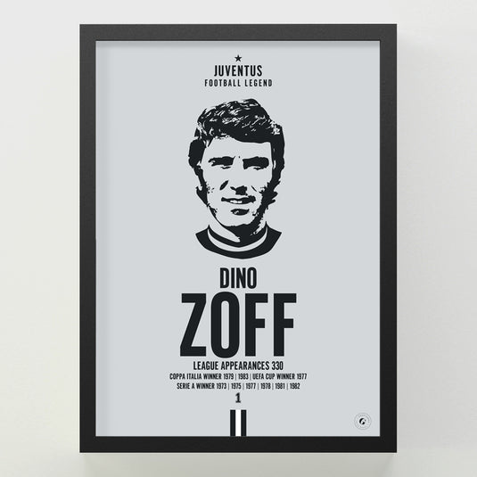 Dino Zoff Head Poster - Juventus