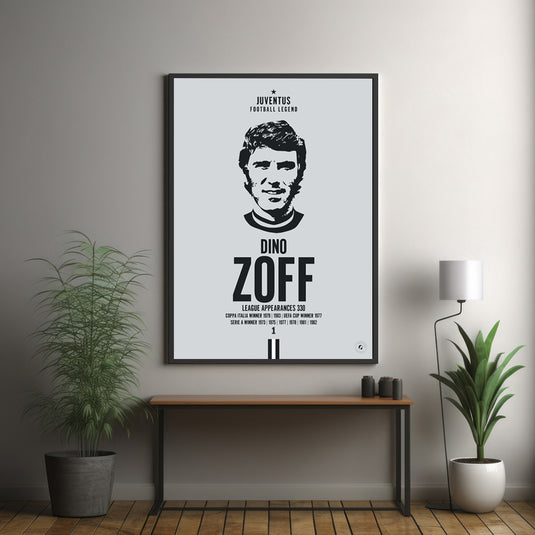 Dino Zoff Head Poster - Juventus