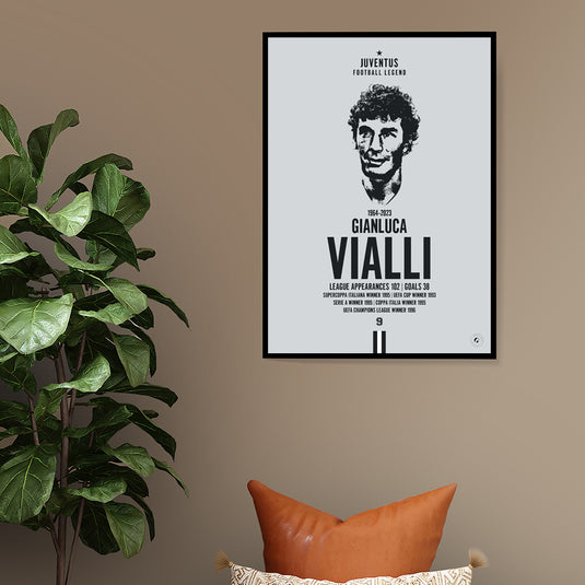 Gianluca Vialli Head Poster - Juventus