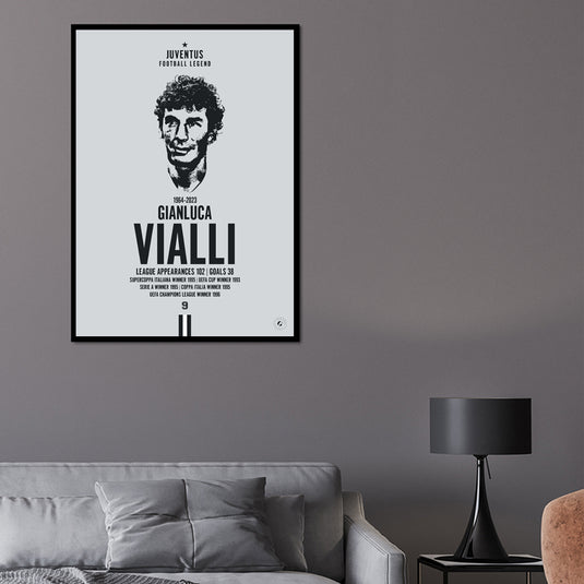 Gianluca Vialli Head Poster - Juventus