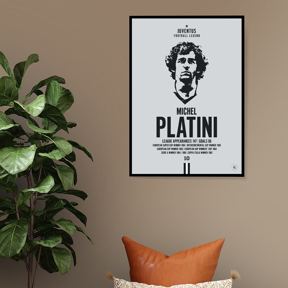 Shop Michel Platini Posters Online - Juventus Legend Posters