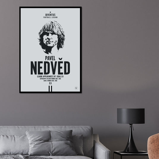 Pavel Nedved Head Poster - Juventus