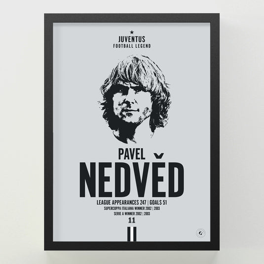 Pavel Nedved Head Poster - Juventus