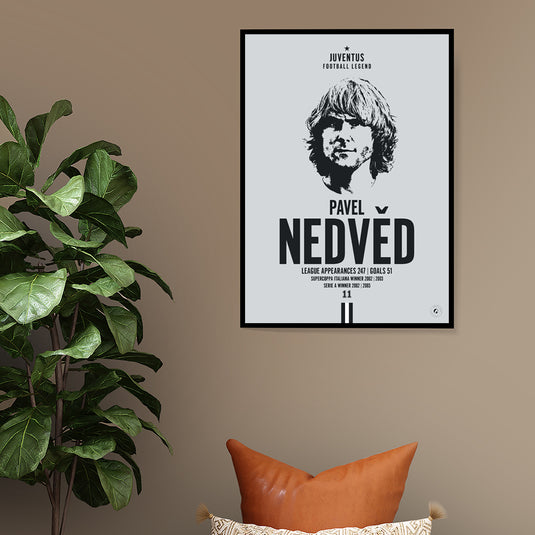 Pavel Nedved Head Poster - Juventus