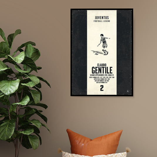 Affiche Claudio Gentile (bande verticale)