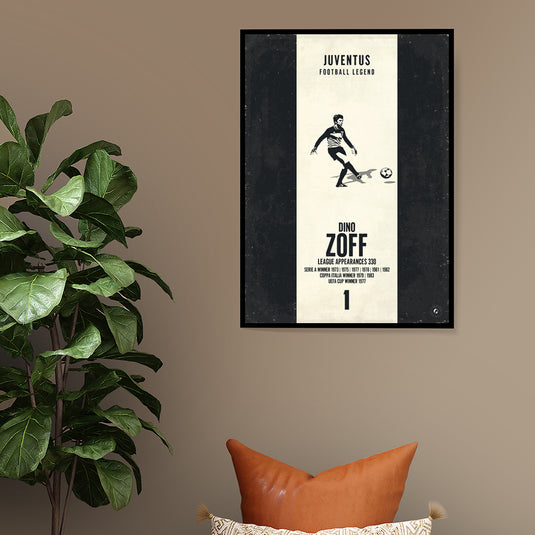 Dino Zoff Poster (Vertical Band)