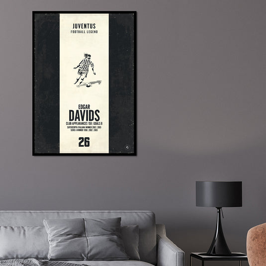 Edgar Davids Poster (Vertical Band) - Juventus