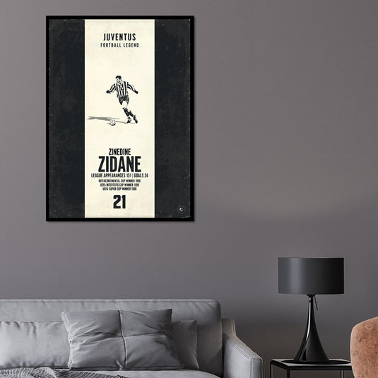 Zinedine Zidane Poster - Juventus