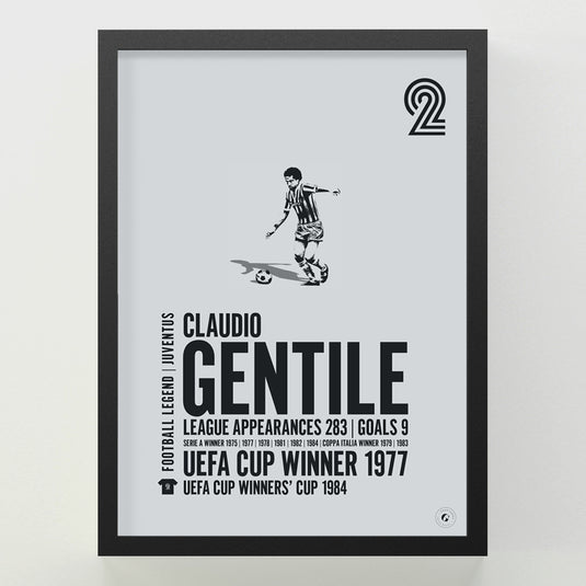 Claudio Gentile Poster - Juventus