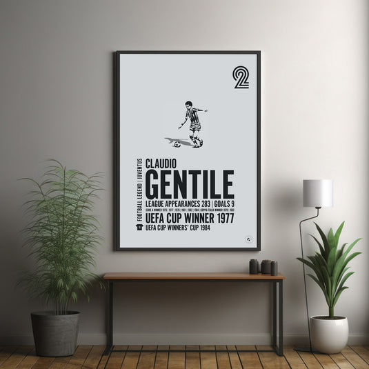 Claudio Gentile Poster - Juventus