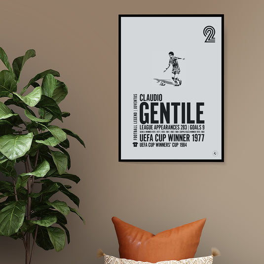 Claudio Gentile Poster - Juventus