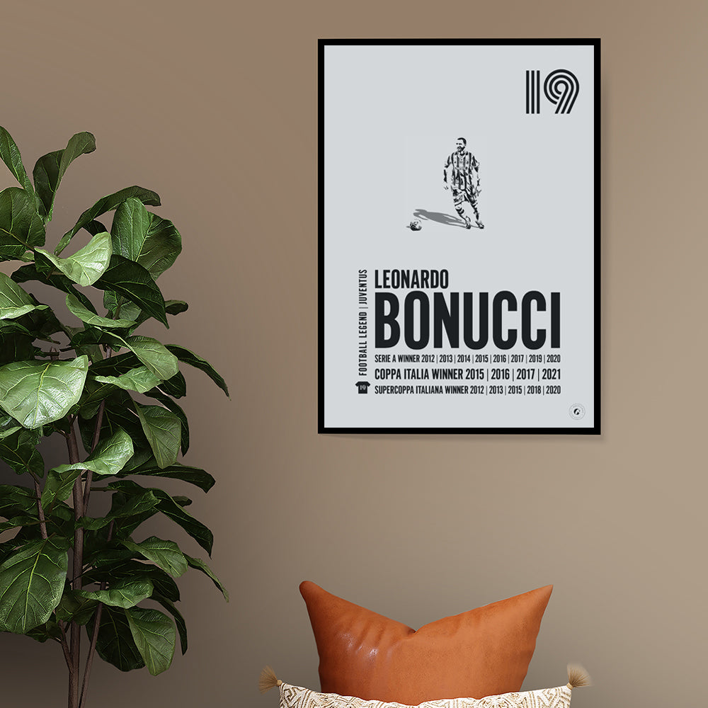 Leonardo Bonucci's return announcement poster. (@juventus.com)