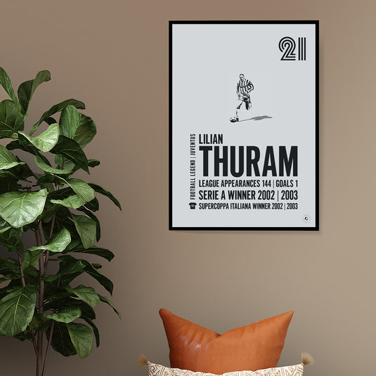 Lilian Thuram Juventus Legend Print