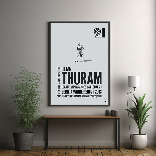 Lilian Thuram Juventus Legend Print