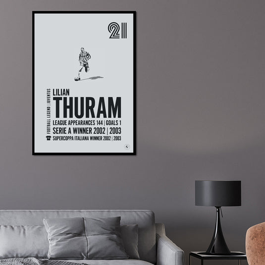 Lilian Thuram Juventus Legend Print