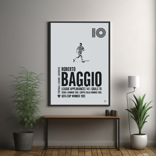 Roberto Baggio Juventus Legend Print