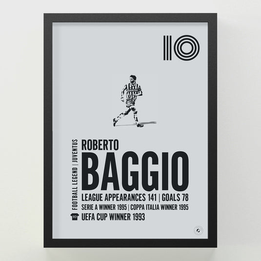 Roberto Baggio Juventus Legend Print