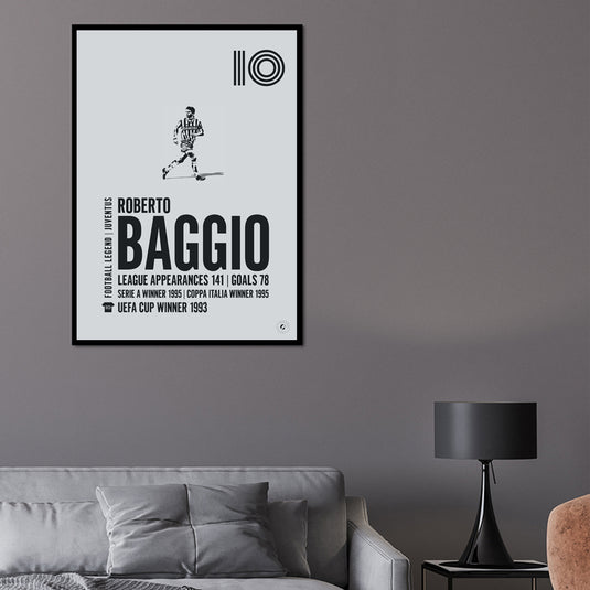 Roberto Baggio Juventus Legend Print