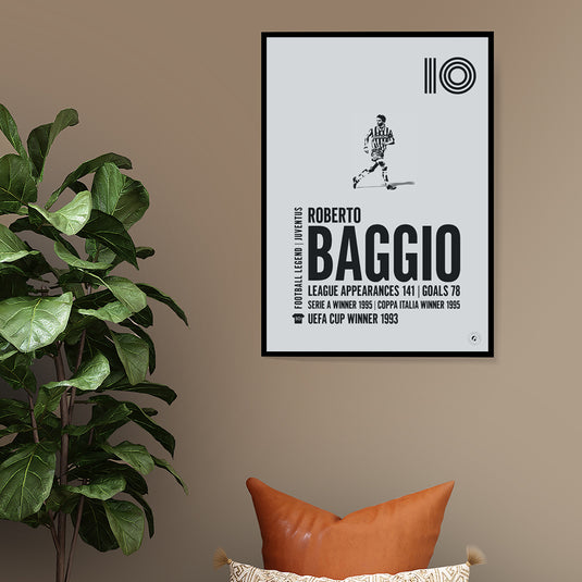 Roberto Baggio Juventus Legend Print