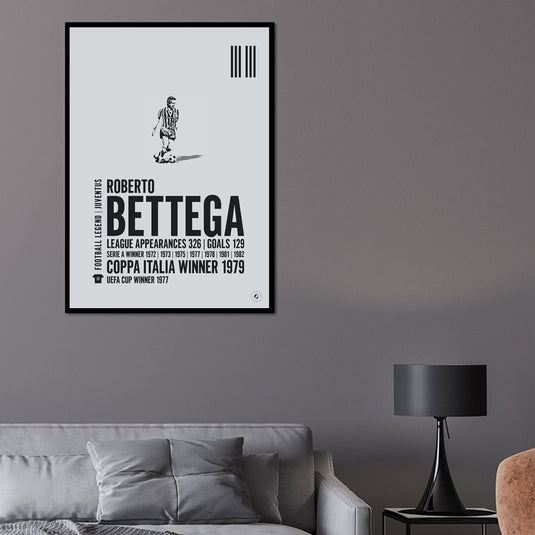 Roberto Bettega Juventus Legend Print