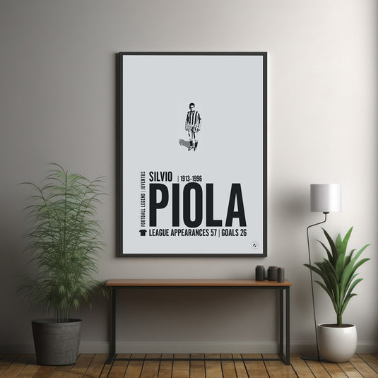 Silvio Piola Juventus Legend Print