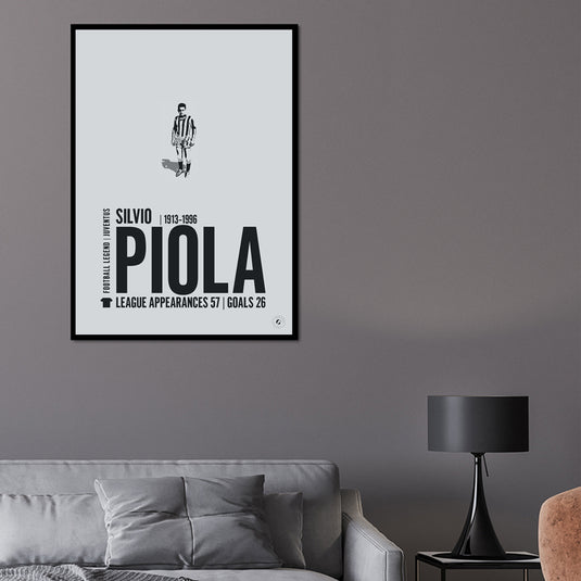 Silvio Piola Juventus Legend Print