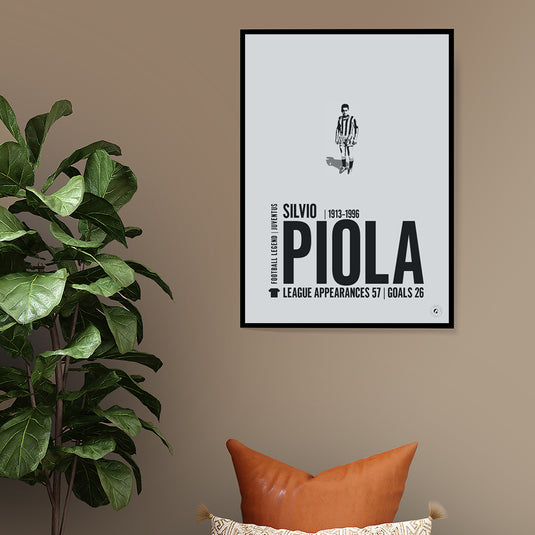 Silvio Piola Juventus Legend Print