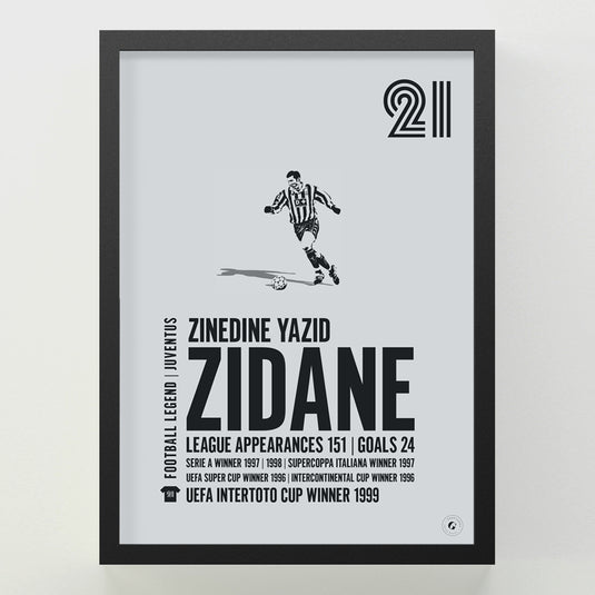 Zinedine Zidane Poster - Juventus