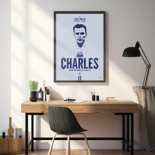Cartel de John Charles Head - Leeds United