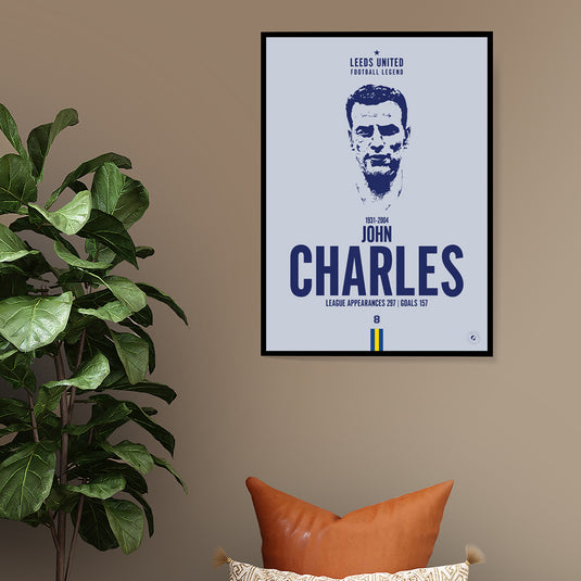 Cartel de John Charles Head - Leeds United