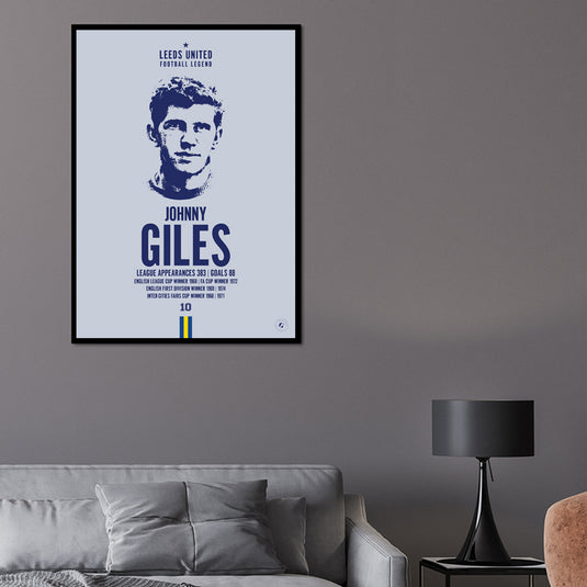 Póster de Johnny Giles Head - Leeds United