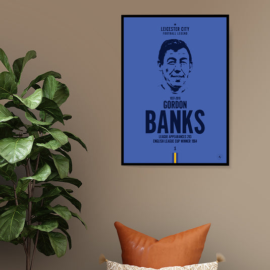 Gordon Banks Head Poster - Leicester City