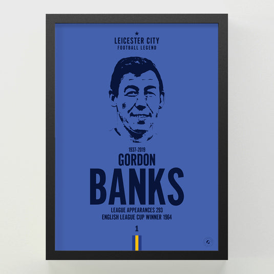 Gordon Banks Head Poster - Leicester City