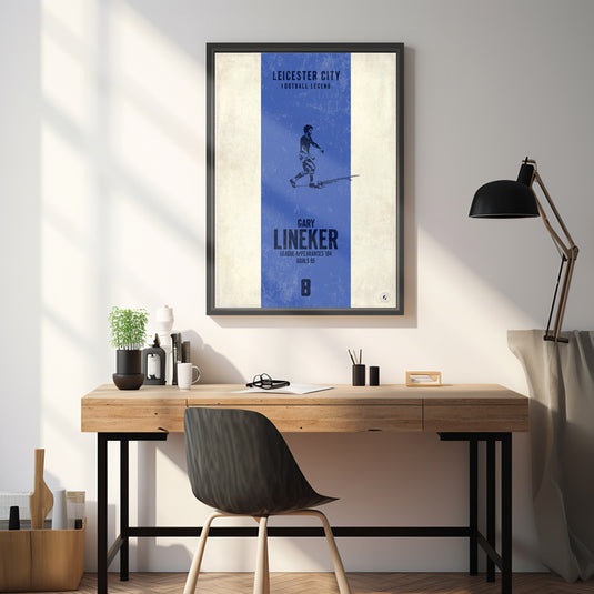 Gary Lineker Poster (Vertical Band) - Leicester City