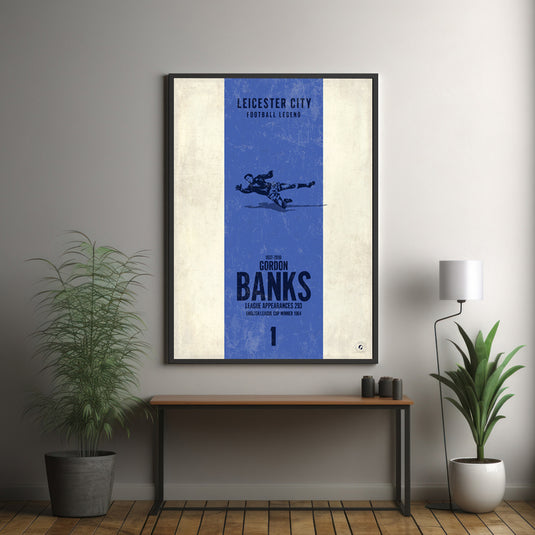 Gordon Banks Poster (Vertical Band)