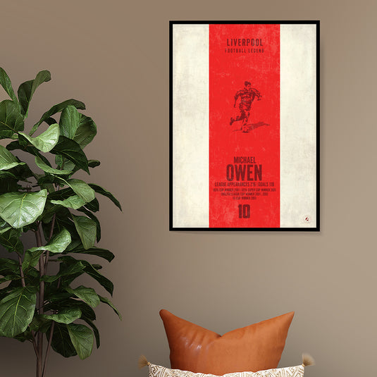 Michael Owen Liverpool Heritage Stripes Print