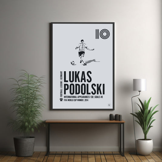 Lukas Podolski Germany Legend Print