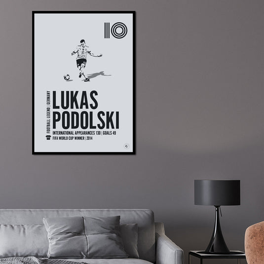 Lukas Podolski Germany Legend Print