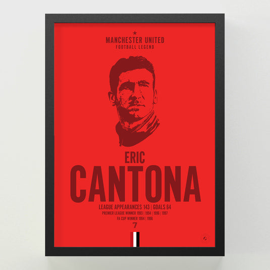 Eric Cantona Head Poster - Manchester United