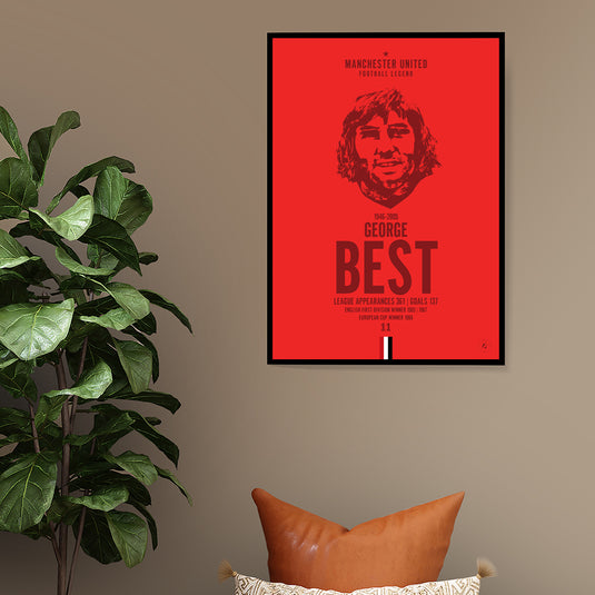 Póster George Best Head - Manchester United