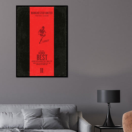 George Best Poster (Vertical Band) - Manchester United