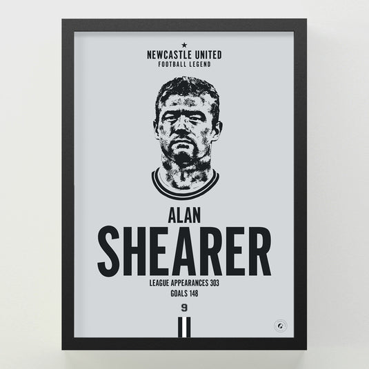 Alan Shearer Head Poster - Newcastle United