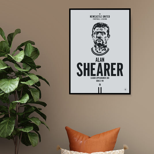 Alan Shearer Head Poster - Newcastle United