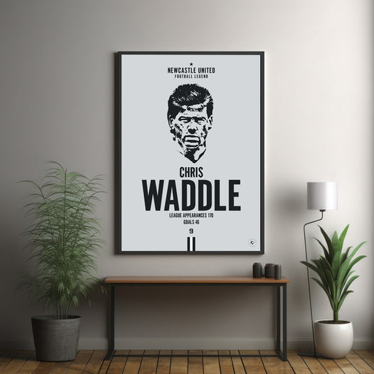 Affiche Chris Waddle Head - Newcastle United