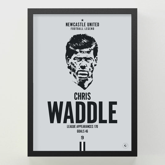 Chris Waddle Head Poster - Newcastle United