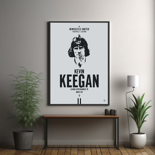 Kevin Keegan Newcastle United Football Legend Iconic Portrait Print