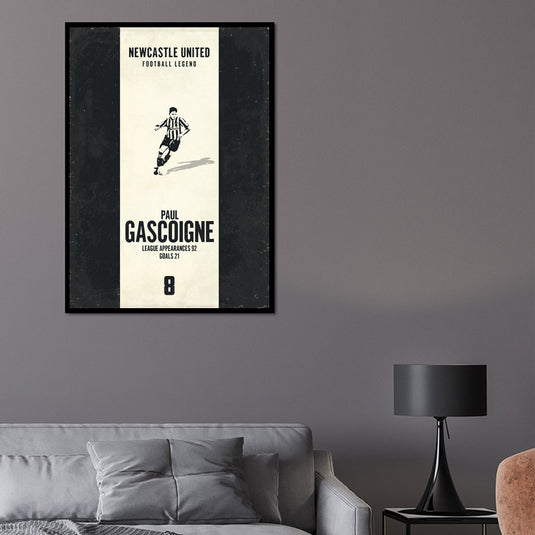 Paul Gascoigne Poster (Vertical Band) - Newcastle United