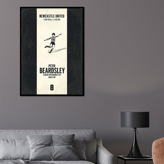 Peter Beardsley Poster (Vertical Band) - Newcastle United