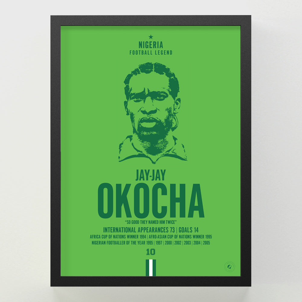 Jay-Jay Okocha Head Poster