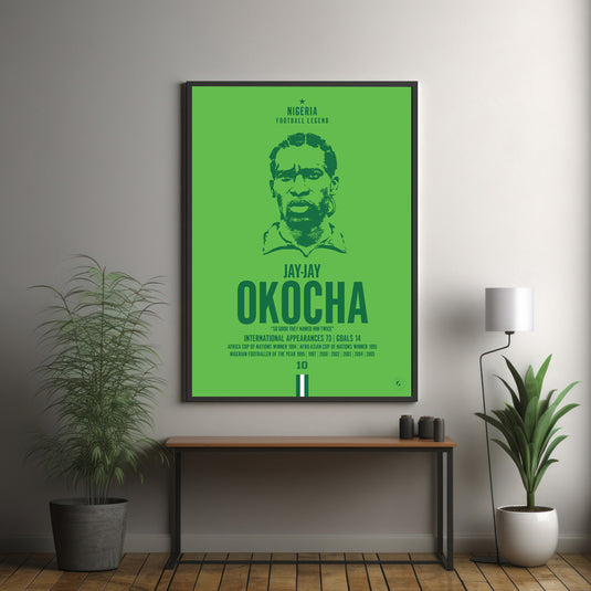 Jay-Jay Okocha Head Poster